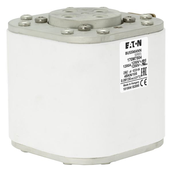 Fuse-link, high speed, 1200 A, AC 1250 V, size 4, 120 x 105 x 66 mm, aR, IEC, single indicator image 16