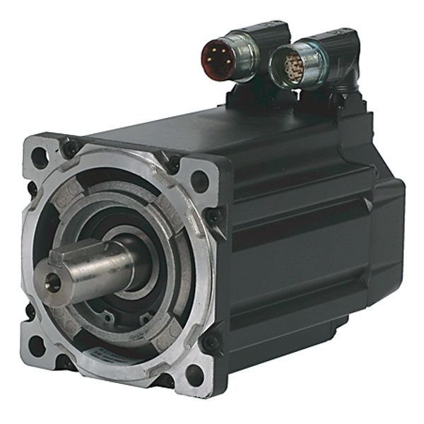 Allen-Bradley MPM-B2154B-MJ72AA Bulletin MPM - Medium-Inertia Servo Motors Product, 460 V, 1000 RPM, Multi-turn High-resolution Encoder, Keyed Shaft Extension, SpeedTEC DIN Connector, Right Angle, 180° Rotatable (Quick Connect) image 1