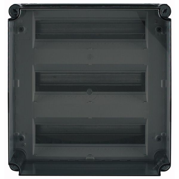 MCB enclosure, IP65, mounting rail vertical, HxWxD=375x375x225mm image 1