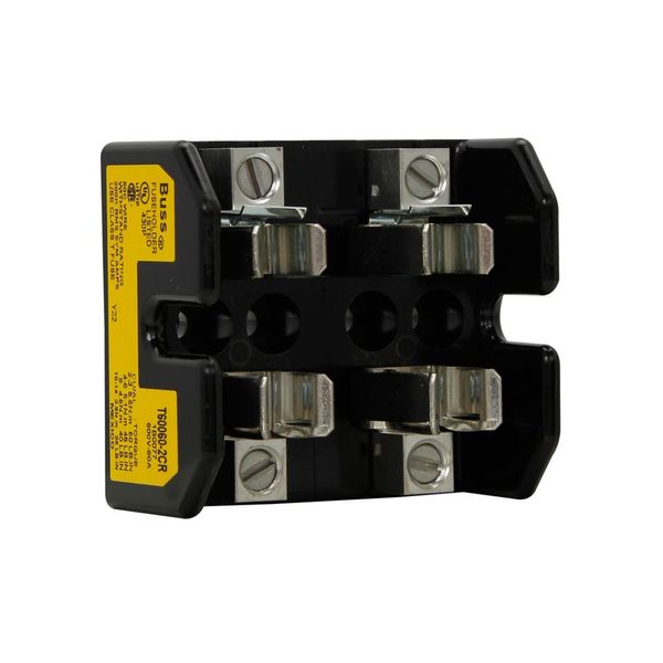Eaton Bussmann series Class T modular fuse block, 600 Vac, 600 Vdc, 31-60A, Box lug, Two-pole image 4