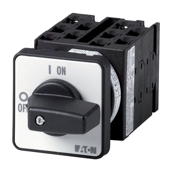 Multi-speed switches, T0, 20 A, flush mounting, 5 contact unit(s), Contacts: 9, 90 °, maintained, Without 0 (Off) position, 1-2, Design number 15203 image 5