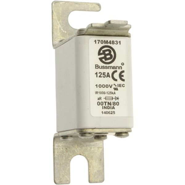 Fuse-link, high speed, 160 A, AC 1000 V, size 00, 30 x 47 x 98 mm, aR, DIN, IEC, type T indicator image 4