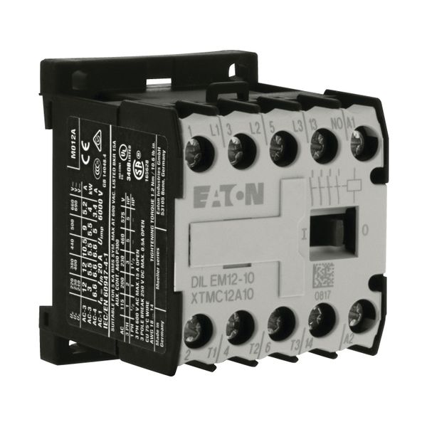 Contactor, 230 V 50/60 Hz, 3 pole, 380 V 400 V, 5.5 kW, Contacts N/O = Normally open= 1 N/O, Screw terminals, AC operation image 17