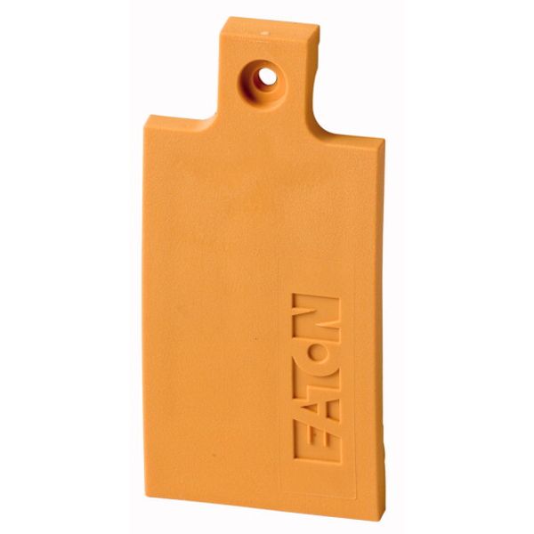 Screw-on cover, insulated material, yellow image 1