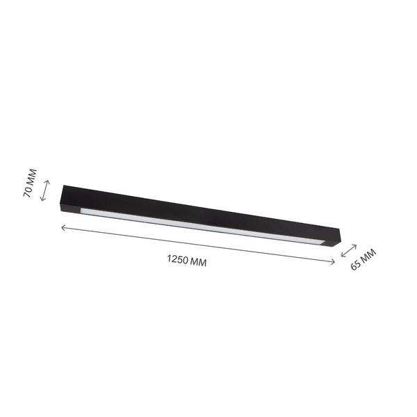 ALLDAY LED TUBE 1200 250V 1250x65x70mm BLACK image 15