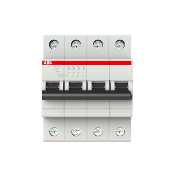 SH204L-B25 Miniature Circuit Breaker - 4P - B - 25 A image 1