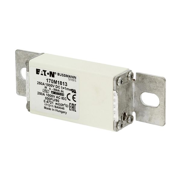 Fuse-link, high speed, 250 A, DC 1000 V, size 000, 24 x 36 x 115 mm, aR, IEC image 6