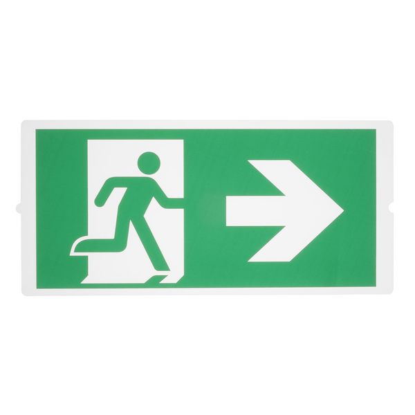 P-LIGHT Emergency, standard signs for area light, green image 1