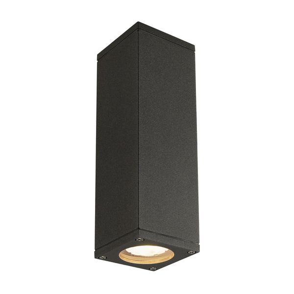THEO UP/DOWN OUT wall l., GU10 max.2x35W, square, anthracite image 1