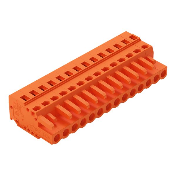 1-conductor female connector CAGE CLAMP® 2.5 mm² orange image 1