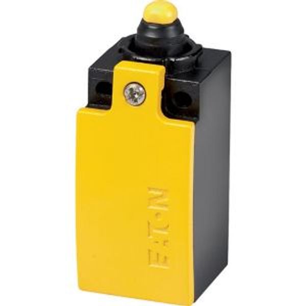 Safety position switch, LS(M)-…, Rounded plunger, Basic device, expandable, 1 N/O, 1 NC, EN 50047 Form B, Snap-action contact - Yes, Yellow, Metal, Ca image 6