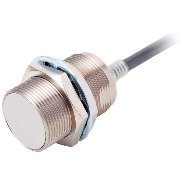 Proximity sensor, inductive, brass-nickel, short body, M30, shielded, image 2