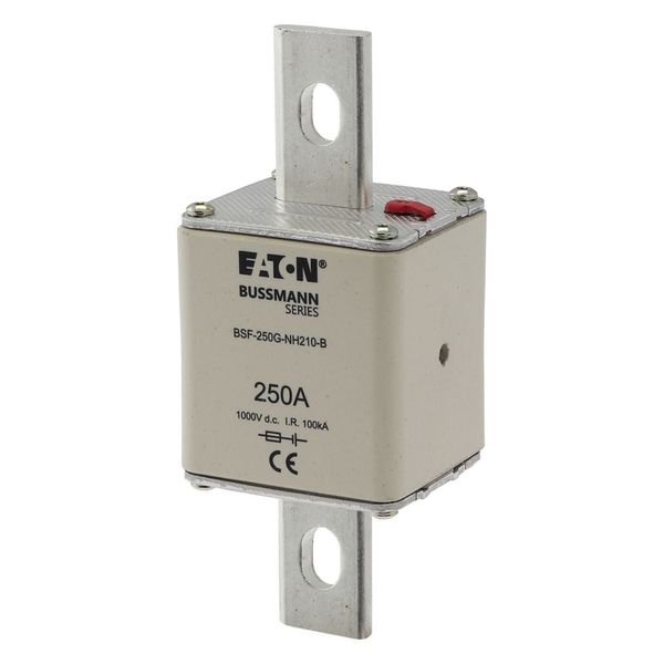 Fuse-link, high speed, 250 A, DC 1000 V, NH2, 54 x 61 x 150 mm, gBat, IEC, bolted connection image 3