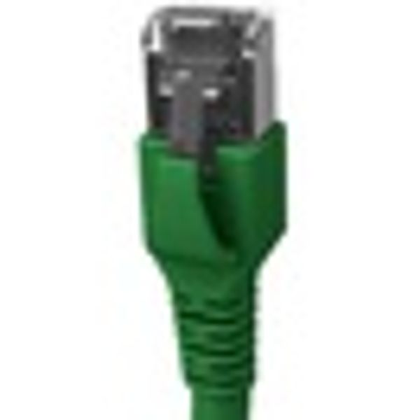 Patchcord RJ45 shielded Cat.6a 10GB, LS0H, green,  10.0m image 5