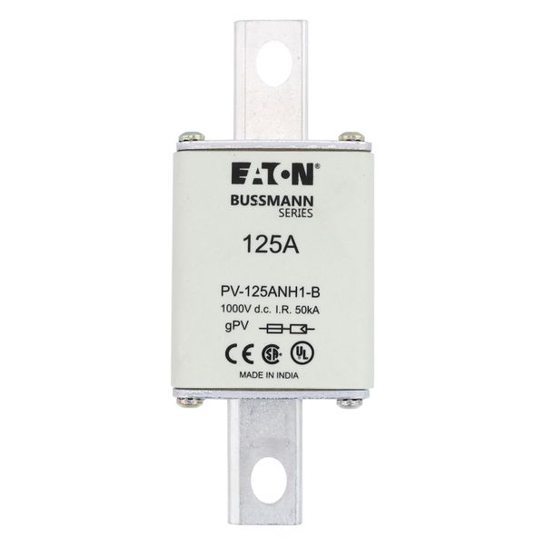 FUSE 125A 1000V DC PV SIZE 1 BOLTED TAG image 12