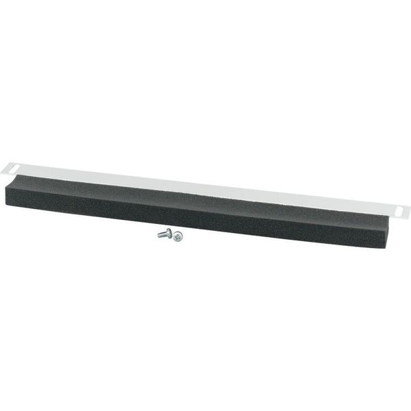 Bottom/Top coverstrip 75mm long, 35mm blind + 40mm foam gasket, IP20, for 1200mm Sectionwidth, grey image 4