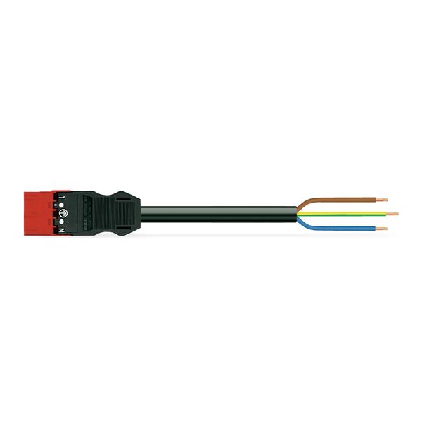 pre-assembled connecting cable;Eca;Plug/open-ended;red image 1