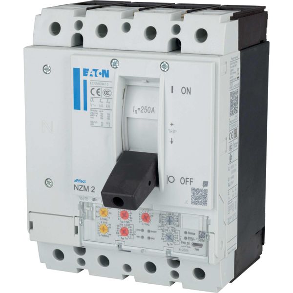 NZM2 PXR20 circuit breaker, 250A, 4p, Screw terminal, earth-fault protection image 12