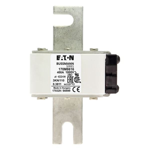 Fuse-link, high speed, 550 A, AC 1000 V, DIN 3, 74 x 92 x 138 mm, aR, DIN, IEC, single indicator image 5