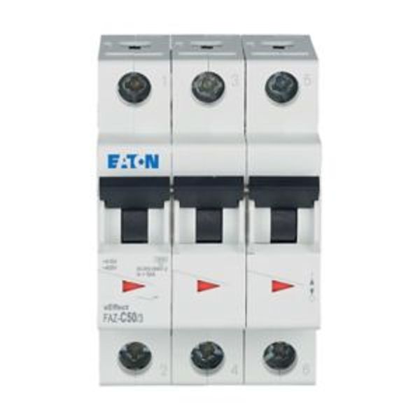 Miniature circuit breaker (MCB), 50 A, 3p, characteristic: C image 13