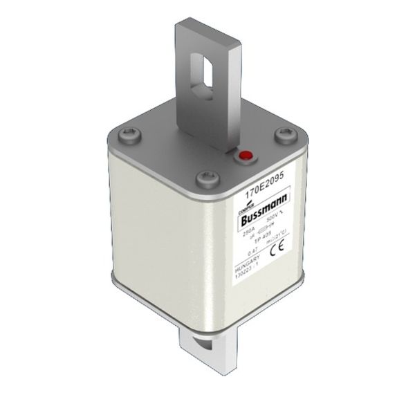 Fuse-link, high speed, 400 A, AC 500 V, 55 x 55 x 140 mm, aR, IEC, with indicator image 2