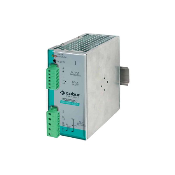 1-2-phase power supply input 230-400-500Vac / output 24Vdc 20A image 1