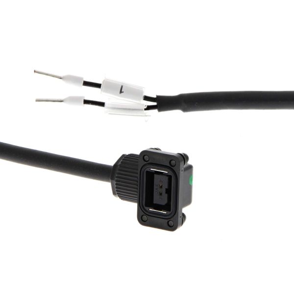 1S series servo brake cable, 3 m, 230 V: 100 to 750 W image 2