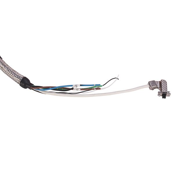 2090 Series,Single DSL,Power, Feedback,Single SpeedTec DIN Connector,Drive End, Flying Lead, hybrid,14 AWG wire,Standard, Non flex,10 Meter Cable image 1