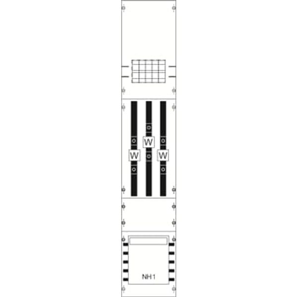 KA4036 CT meter panel, Field width: 1, Rows: 0, 1350 mm x 250 mm x 160 mm, IP2XC image 5