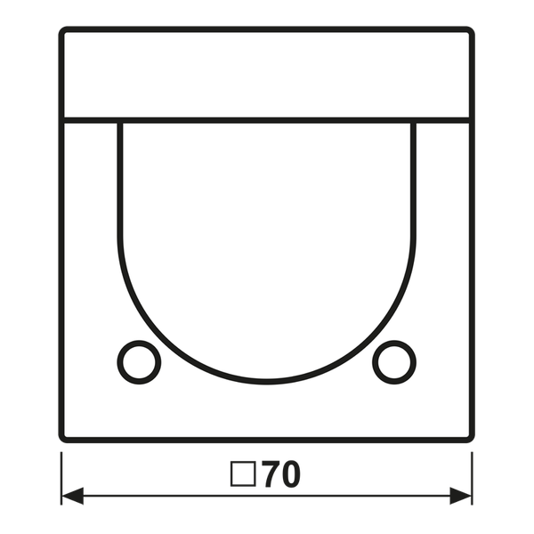 Centre plate with knob room thermostat AL1749AN image 12