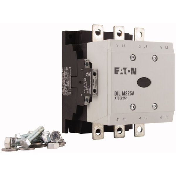Contactor, 380 V 400 V 110 kW, 2 N/O, 2 NC, RAC 240: 190 - 240 V 50/60 Hz, AC operation, Screw connection image 4