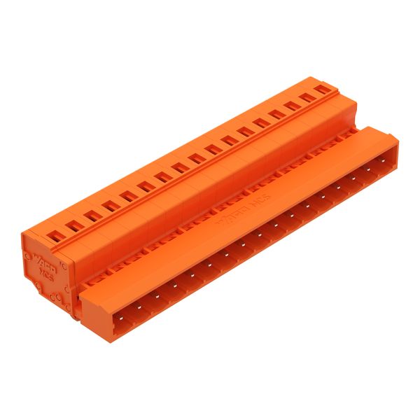 1-conductor male connector CAGE CLAMP® 2.5 mm² orange image 1