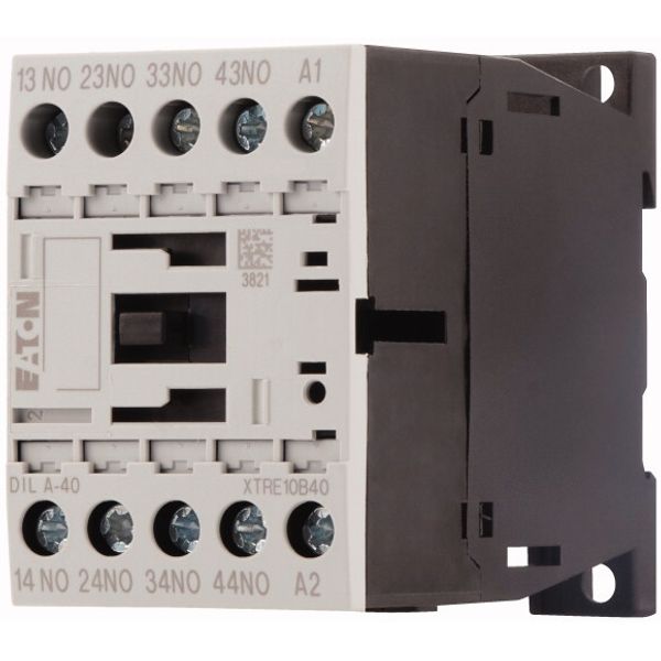 Contactor relay, 600 V 60 Hz, 4 N/O, Screw terminals, AC operation image 3