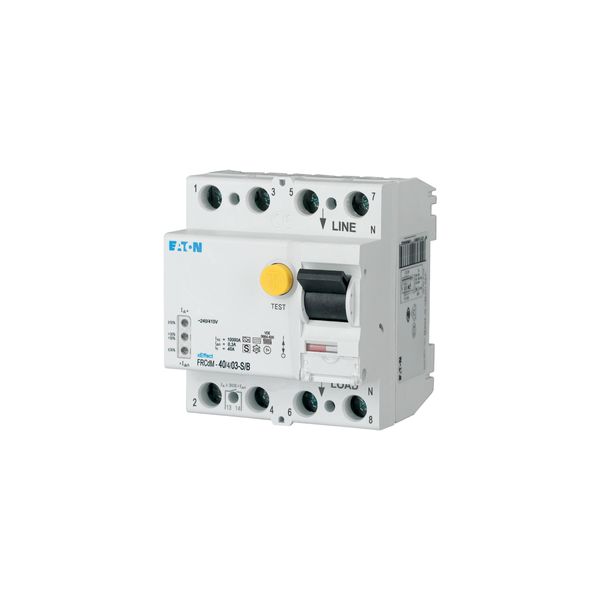 Digital residual current circuit-breaker, all-current sensitive, 40 A, 4p, 300 mA, type S/B image 6