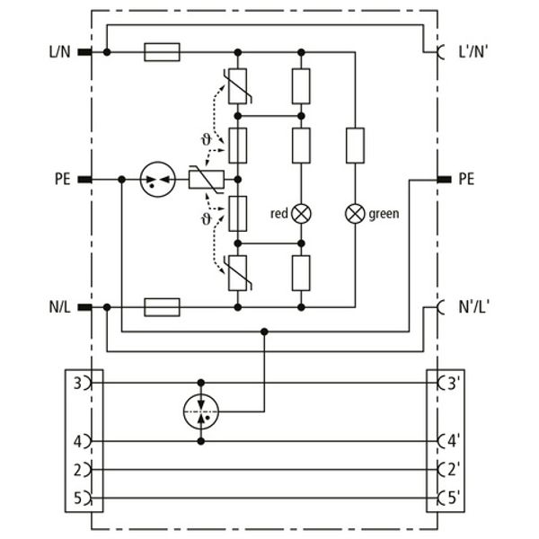 Surge arrester DEHNprotector combined adapter for power and data side image 3