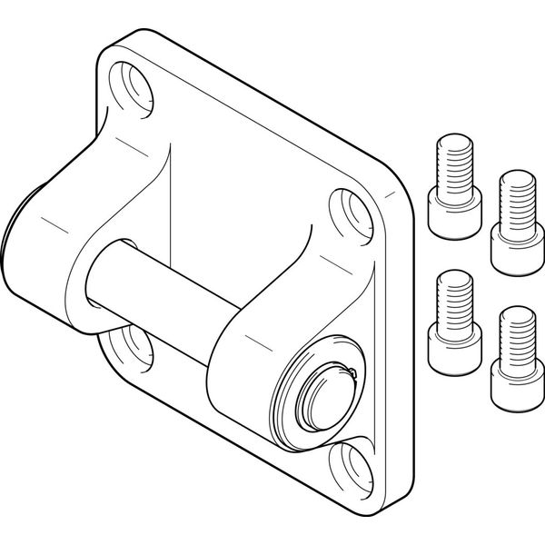 SNGB-160 Clevis flange image 1