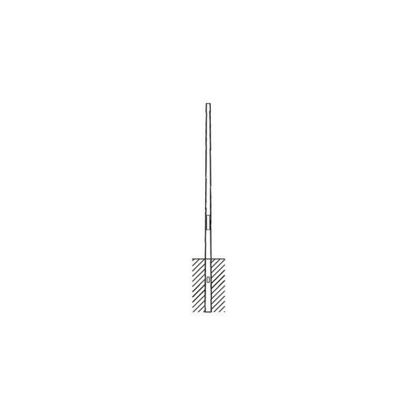 mast, conical round, Siteco® metallic grey (DB 702S), 4.0m, spigot size: 60mm image 1