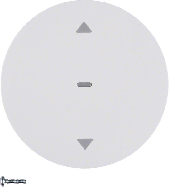 KNX radio blind button quicklink R.1/R.3 polar white, velvety image 1