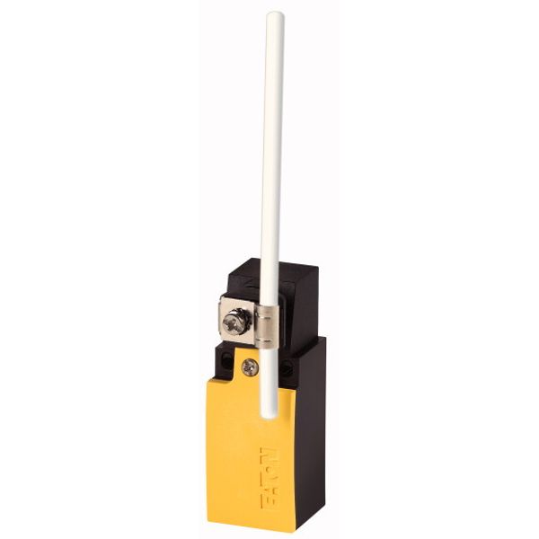 Position switch, Actuating rod, Complete unit, 1 N/O, 1 NC, Snap-action contact - Yes, Screw terminal, Yellow, Insulated material, -25 - +70 °C image 1