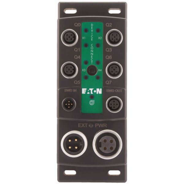 SWD Block module I/O module IP69K, 24 V DC, 8 outputs with separate power supply, 4 M12 I/O sockets image 2