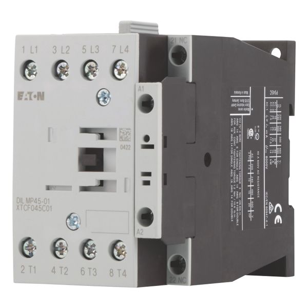 Contactor, 4 pole, 45 A, 1 NC, 230 V 50 Hz, 240 V 60 Hz, AC operation image 5