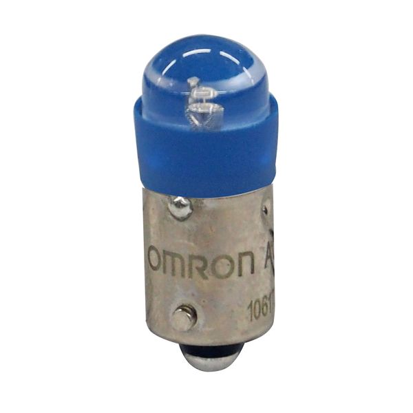 Pushbutton accessory A22NZ, Blue LED Lamp 100/110/120 VAC image 2