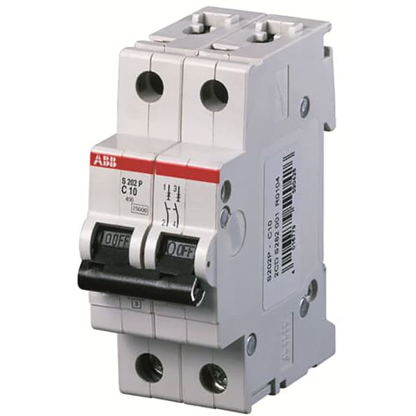 S202P-B20 Miniature Circuit Breaker - 2P - B - 20 A image 1