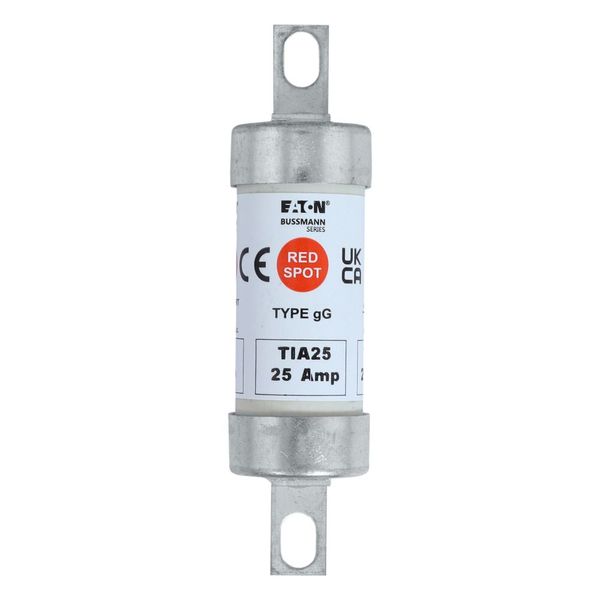 Fuse-link, LV, 25 A, AC 660 V, DC 460 V, BS88/A2, 22 x 86 mm, gL/gG, BS image 25