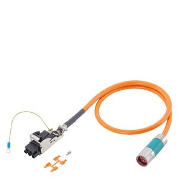 Power cable pre-assembled type: 6FX8002-5DN01 4x 1.5+(2x1.5) C C, connector…6FX8002-5DN01-1DG0 image 1