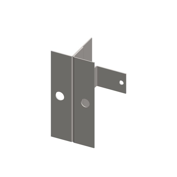 Mounting bracket for divided front plates, 1 piece image 1