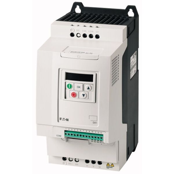 Variable frequency drive, 500 V AC, 3-phase, 12 A, 7.5 kW, IP20/NEMA 0, 7-digital display assembly image 1