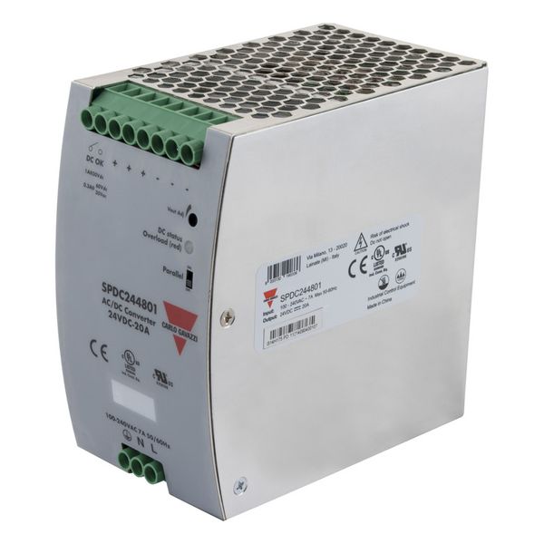 POWER SUPPLY 480W 24VDC COMPACT DIN RAIL image 3