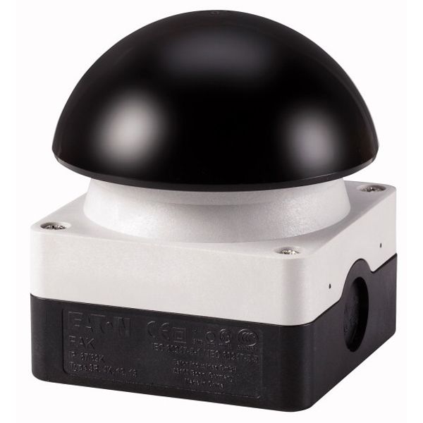 Palm switch, 1N/O+1N/C, mushroom black, surface mounting image 1