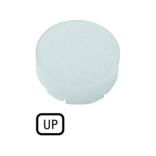 Button lens, raised white, UP image 2